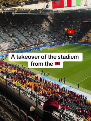 A post by @luzpalokaj on TikTok caption: A takeover of the stadium from the 🇦🇱 🤣⚽️ Thank you Football ❤️ #albanienvsitalien #dortmundstadion #em2024  #albanien🇦🇱  #shqiperia🇦🇱 