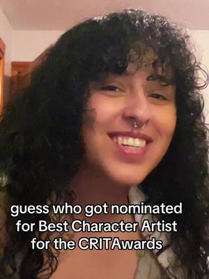 A post by @smolbirdlex on TikTok caption: Go check out @CRIT Awards and vote for your favs! And i hope im one of them 🥹🖤 