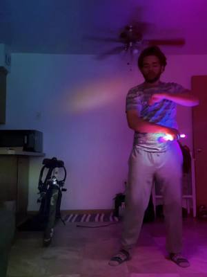 A post by @thebeezsneez on TikTok caption: Its been a while since i posted a video like this! Hope you enjoy #nunchucks #nunchaku #flowtricks #michalangelo #tmnt #martialart 