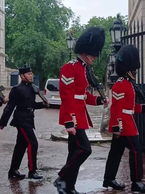 A post by @windsorcastlequeensguard on TikTok caption: #kingsguards #gurkhas #soldiers #britisharmy🇬🇧 