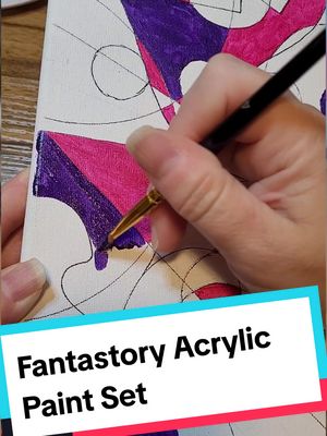 A post by @yzma1587 on TikTok caption: Fantastory Acrylic Paint Set. Vibrant. Smooth. Great quality. Highly recommended! #paintersoftiktok #fantastory @Fantastory #art #artist #vibrant 