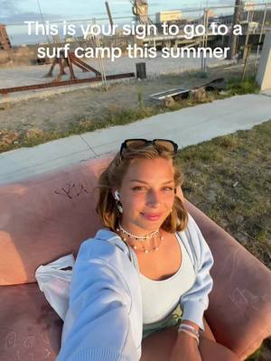 A post by @evairina on TikTok caption: I call it being alive 🤍 #surfcamp #surfergirl #vacation #summer24 