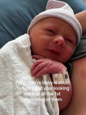 A post by @iamkarleesearcy on TikTok caption: 😭😭😭😭 #momlife #newborn #MomsofTikTok #1yearold 