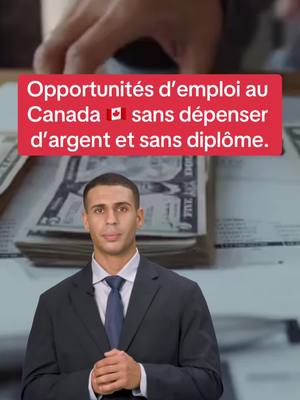 A post by @detourcanada on TikTok caption: Opportunités d’emploi au Canada 🇨🇦 sans dépenser d’argent et sans diplôme. #offreemploi #jobcanada #travailleraucanada #siteemploicanada #vivreaucanada #permisdetravail #sansargent #educational #pourtoi #fyp 