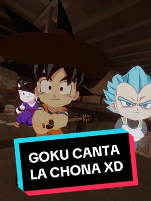 A post by @antorawvr on TikTok caption: Goku canta la chona con Gohan xD Voz Goku: @Zona Meme  #fyp #parati #goku #dragonball #dragonballz #goku #vrchat #meme #desmadre #gohan #parodia #metaverse #vegeta