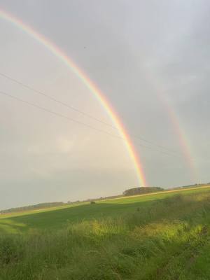 A post by @farmercraig on TikTok caption: #rainbow #farmlife #yellowstone 