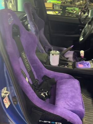 A post by @lcywrx15 on TikTok caption: long overdue seat and harness install, interior is coming along @braumracing @NRG Innovations @Sparco.Official @We Are Likewise #cartiktok #fypage #subaruwrx #fypp 