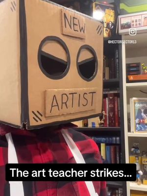 A post by @hectorsector13 on TikTok caption: No matter how many times you say it (and it’s still true), people who are just getting into art will see you as the BIGGEST enemy if you tell them to practice. Yes I know there’s other aspects to learning how to make art, but if you want to learn how to do anything, YOU HAVE TO WORK FOR IT AND PRACTICE IT OVER AND OVER AGAIN. That’s just how it is quite frankly. (Instagram repost if you cant tell) #fyp #foryou #foryoupage #art #artist #artwork #artistproblems #practice #funny #silly #box #boxhead #artteacher #reels #box #boxhead #cardboard #cardboardbox