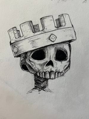 A post by @briman2000 on TikTok caption: Skeleton King Lore (clash royale) #fyp #drawing #art #artistsoftiktok #fypシ 