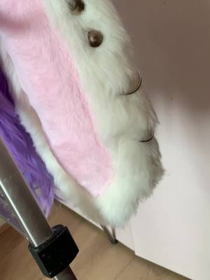 A post by @peachiepig85 on TikTok caption: New bunny mask! Will be for sale soon. Keep an eye on insta for more info 🐰  #furkig #animegao #fursuit #fursuitforsale