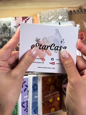 A post by @juzicrafts on TikTok caption: Announcement of a new store on my list 📣 @estarcase  I love these transparent silicone stamps as well as the wooden set USE CODE: juzi12 to GET 12% OFF your order 🔗 The link is in my bio - Seven-color Ink Pad × 1: C, D, E, F, H, G - Organizer Bag for Scrapbooking Supplies: Coral Brown, Light Brown, Khaki - Clear Stamps T1320 - Clear Silicone Vintage Stamps: 19, 5 - Round Head Sponge Brush - Vintage Mushroom Studded Studs - 100cm 1 Loop Pet Tape #haul #unboxing #asmr #artcollage #journaling #scrapbooking #collage 