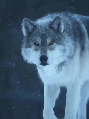 A post by @e_l_y._ on TikTok caption: #wolf #lupo #wolfsnow #wolfblack  #edit 