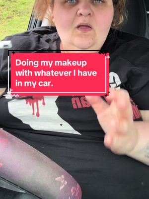 A post by @vickyhanna69 on TikTok caption: Let me know what you think of the final look 🤡#CapCut #makeup #makeupchallenge #whatsinmycar #fyp 