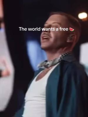 A post by @walloouu.inlisboa on TikTok caption: Thank you @Macklemore #freepalestine🇵🇸❤️ #rockinrio2024 #palestina 