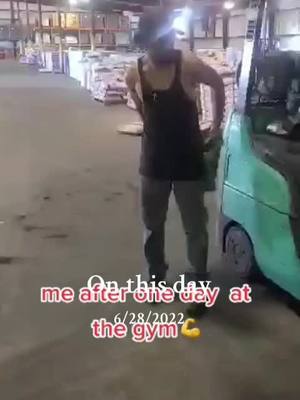 A post by @goldeneyes89 on TikTok caption: #onthisday #repost #swole #bench #fyp #like #share #viral 