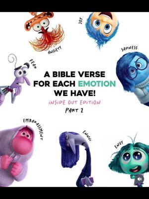 A post by @jerryflowers.jr on TikTok caption: When Joy told Anxiety “You don’t get to choose who Riley is, you need to let her go” I was in the theater with the kids like 😫😫😫😫😫😫😫 Inside out 2 was a whole sermon!!!  I love these biblical references with the emotions  🎨Images reposted by @mylifefellowship