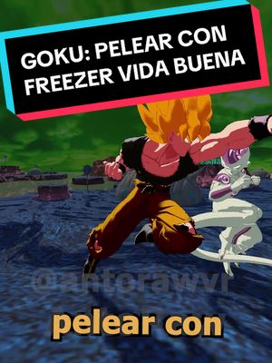 A post by @antorawvr on TikTok caption: Goku pelear con Freezer Vida Buena xDxD. Voz Goku: @Zona Meme #fyp #parati #goku #dragonball #dragonballz #goku #vrchat #meme #desmadre #gohan #parodia #metaverse #vegeta