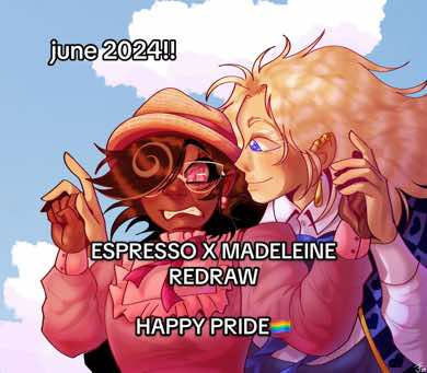 A post by @committingneckrope on TikTok caption: im literally clawing at the walls rn i just barely made it in time for pride month december jae would be disappointed but not surprised at the current update schedule but dw school has finally released me so let’s manifest actual content 🤞 anyways happy priDEMONth yall <3 #cookierun #cookierunkingdom #crk #espressocookie #madeleinecookie 