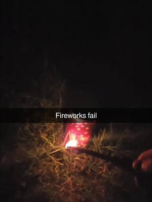 A post by @jamestrucking on TikTok caption: firework fail #fireworks #fails #viral 