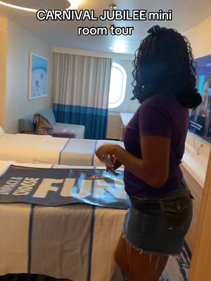 A post by @frederiicka on TikTok caption: I forgot to show the bathroom oops 😭 #carnivalcruise #cruisetok 