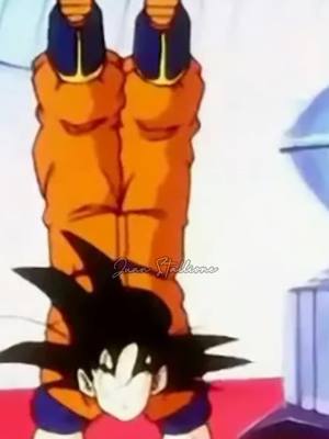 A post by @juanstallione on TikTok caption: Si un perdedor hace muchos esfuerzos quizás pueda sobre pasar el poder de un guerrero distinguido 💪 #Goku #Gokusupersayayin #siunperdedorhacemuchosesfuerzos #guerrerodistinguido #federicaputti 