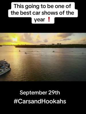 A post by @trinituner93 on TikTok caption: September 29th , come out to Miami Beach FL for one of the biggest baddest car shows for the year. Cars and hookahs,  Dont miss it ! #fyp #foryou #viral #cars #carsoftiktok #carshow #miami #florida #miamibeach #southbeach #haulover #hauloverinlet 