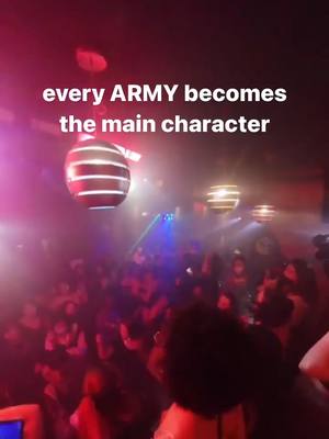 A post by @armyswhotravel on TikTok caption: at our kpop fan parties, everyone is the main character! tap link in bio for tix to upcoming kpop themed parties across the u.s. 🎫 #anpanmania #btsclubnight #btsevents #btsrave #btsarmyevents #kpopclubnight #kpopclub #kpopparty #kpopnight @bts_official_bighit 🎥 @byjeffdunston