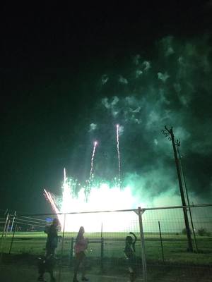 A post by @makemead on TikTok caption: What a show at the #ftworth4th #fireworks  #4thofjuly 