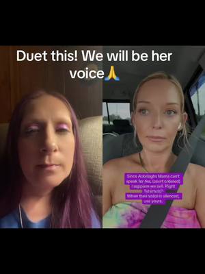 A post by @blessedhotmess01 on TikTok caption: #duet with @ophelia 🦋 #aubrieghwyatt #goviral #justice#prayers#bethevoice 