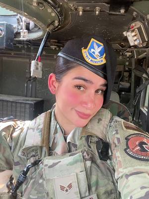 A post by @kiiara.mariie on TikTok caption: Latina mami❤️🇵🇷 #puertorico #latina  #securityforces #military #usaf #airforce #militarywomen #humor #army #militarypolice #police  