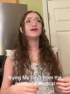 A post by @juliayuuh on TikTok caption: This song is crazy I am tired #notebookmusical #mydaysnotebook #thenotebook #broadway 