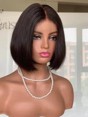 A post by @alice_humanhairfactory on TikTok caption: Summer bob wig #humanhairvendor #hair #wig 