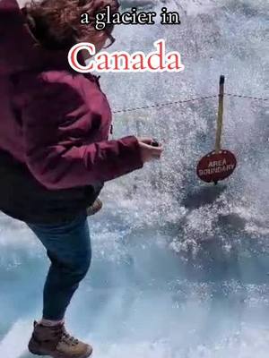 A post by @fishf0rbrains on TikTok caption: my poor boyfriend had to listen to me quote this the entire day #banff #Canada #glacier #athabasca #athabascaglacier 