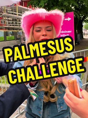 A post by @sentralbanken on TikTok caption: Hvor mange pølser får du i munnen din? 🌭🤔 #utfordring #challenge #palmesus  Annonse: Invitert av @Palmesus 🌴 