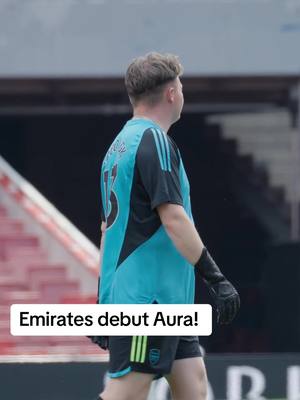 A post by @rabona on TikTok caption: Making saves at the Emirates was surreal 