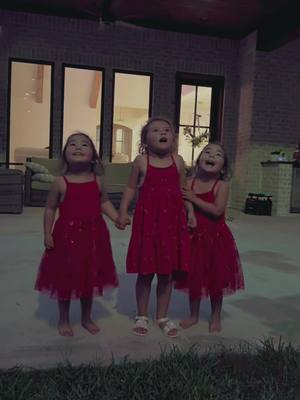 A post by @lilahl21 on TikTok caption: I used to watch the fireworks, now all I want to watch is you two 🥹 fireworks with our cousin emi @Sandy Fuller #fireworks #fourthofjuly #fyp #foryoupage #twingirls #twins #twinsisters #twinsoftiktok #rwb #america #july4th #july #identicaltwins #memories #cousin