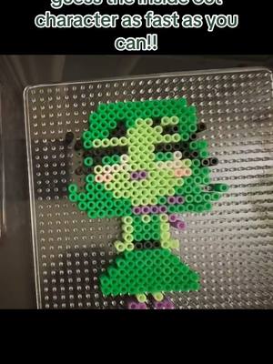 A post by @perler.beadssss on TikTok caption: do y'all want to see the ironed result?? comment down below your guess before the video finishes! #insideout #pixar#disney#insideout2 #fyp #foryou #timelapse #foryoupage