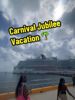 A post by @frederiicka on TikTok caption: Carnival cruise NEWEST & BIGGEST SHIP #carnivaljubilee was too funnnnn ❤️ #fypage 