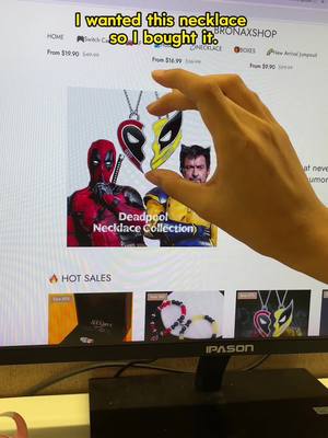 A post by @portable_keyboard on TikTok caption: Check my 🏡🔗!#deadpoolwolverine #deadpoolmovie #deapool #wolverine #movie #bffnecklace #bff 