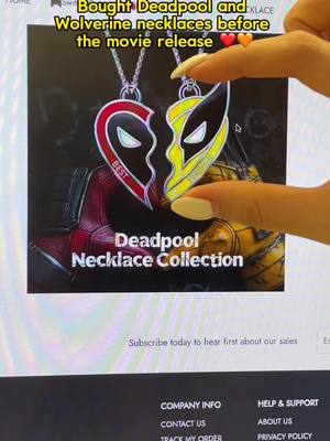 A post by @portable_keyboard on TikTok caption: I can’t wait to see Deadpool & Wolverine at the movie with my boyfriend 💛❤️#deadpoolwolverine #deadpoolmovie #deapool #movie #bffnecklace #bff #bffnecklace #deadpoolmovies #0726 #movie 