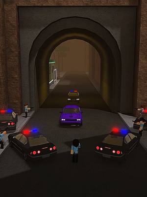 A post by @dahood on TikTok caption: 🚔 Join the Police Force! The new and improved DHPD Police Unit has added a default Patrol Car Cruiser. Arrest Criminals and obtain their cash bounties! #dahood #roblox