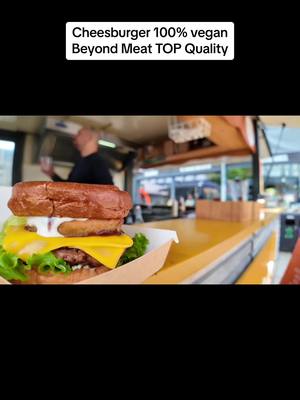 A post by @realsantone on TikTok caption: A copenhagen assaggio un cheesburgher 100% vegano con la qualità top del berf patty di Beyond Meat #beyondmeat #copenhagen #vegan 