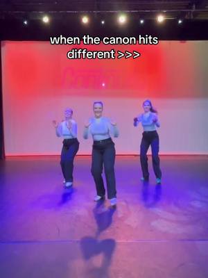 A post by @eleanxrmay on TikTok caption: no better feeling than nailing a canon 🤟🤟 @kialawrence💚 @Alexandra Cornell all wearing @BLOCH Dance shoes 💜🤍🩵 #tapdance #taptok #taptiktok #dance 