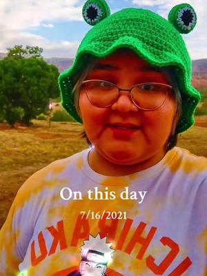 A post by @justrezzythat1 on TikTok caption: omg when I had my cute frog hat 💖✨️ #nativetiktok #onthisday #fyp 