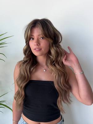 A post by @iconickameron on TikTok caption: hi inches😍😍 #foryou #iconickameronhair #foryoupage #hairstylist #sandiegohairstylist #sdhairstylist #hairextensions 