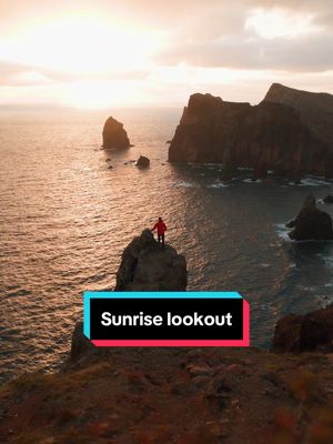 A post by @manudietrich on TikTok caption: From a magical sunrise at Madeira’s beautiful coastline 😍 #madeira #visitmadeira #sunrise #travel #explore 