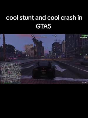 A post by @gubben_i_stugan on TikTok caption: follow me please #gta5 #stunt #crash #foryou #foryoupage 