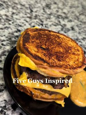 A post by @cookingwithciah on TikTok caption: Hey Baby! S2 E3: Five Guys Inspired Grilled Cheese Burger.🥰 #DinnerIdeas#FoodTok#fiveguysburger#fyp#cookingwithciah#viral#cookwithme#comfortfood  