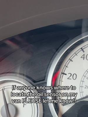 A post by @beccab689 on TikTok caption: Mechanics!!! Mom here that cant stand this sound going off every three seconds 😂 the internet is gatekeeping where to locate the sensor in order for me to change it!!! It is a 2008 Chrysler Town and Country limited 4.0 engine and something v6, please help! #mechanicsoftiktok #townandcountry #helpmeplease #tiktokanswerme #oilsensor #v6engine 