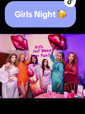 A post by @jenniszivi on TikTok caption: Girls just wanna have fun 😍❤️💃🏼#girlnight #pjparty❤️🧡💛💚💙💜 #pjparty #girlsparty #colour #colourful #pyjama #fyp #foryou #foryoupage #makeitviral 